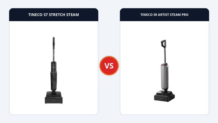 So sánh Tineco Floor One S7 Stretch Steam và S9 Artist Steam Pro: Đỉnh cao công nghệ hơi nước nóng 230°C vs 160°C