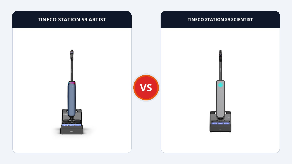 So sánh đối đầu TINECO STATION S9 ARTIST và TINECO STATION S9 SCIENTIST