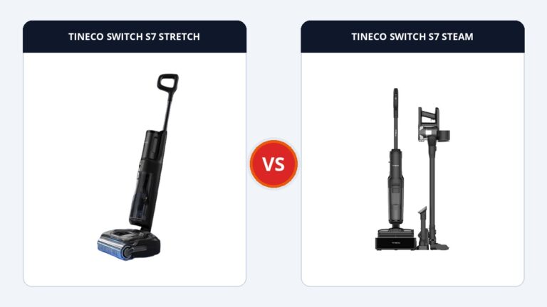 So sánh Tineco Switch S7 Stretch và Switch S7 Steam: Khác biệt công nghệ ngả phẳng Stretch vs Hơi nước Steam