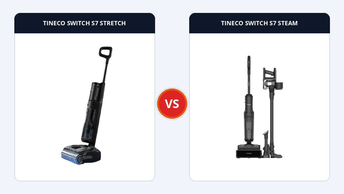 So sánh đối đầu TINECO SWITCH S7 STRETCH và TINECO SWITCH S7 STEAM