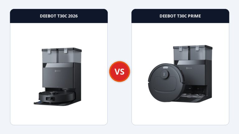 So sánh Ecovacs Deebot T30C 2026 và T30C Prime Omni: Khác biệt thiết kế thùng nước và Cấu hình làm sạch