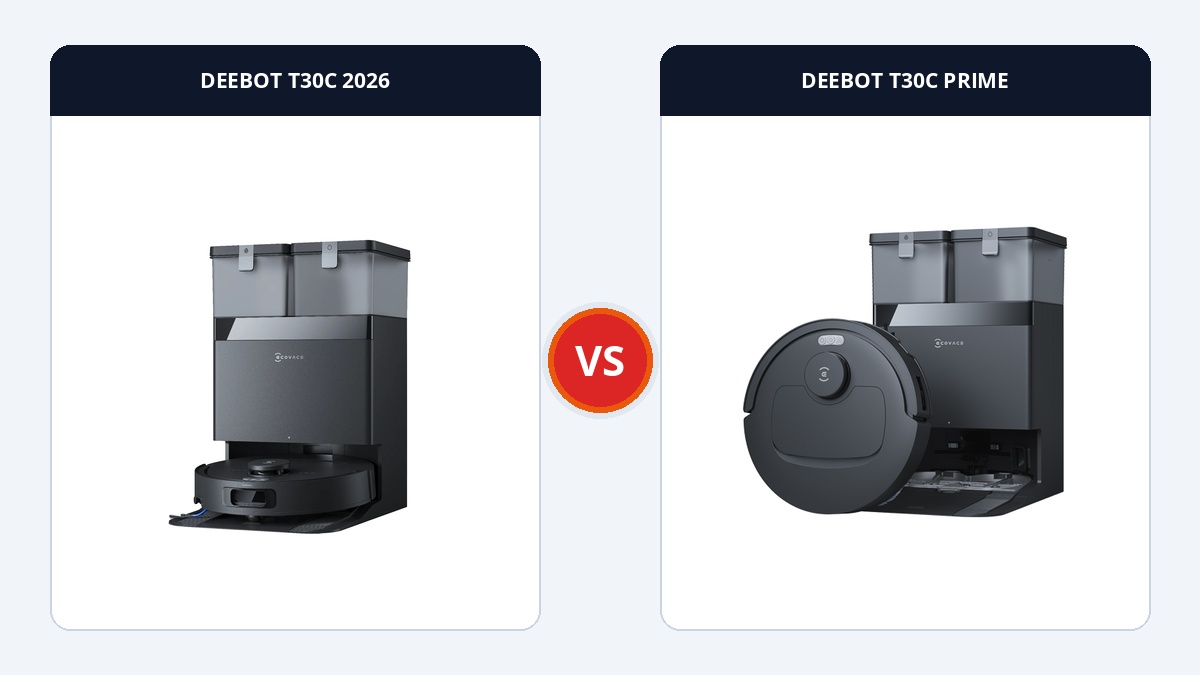 So sánh đối đầu DEEBOT T30C 2026 và DEEBOT T30C PRIME