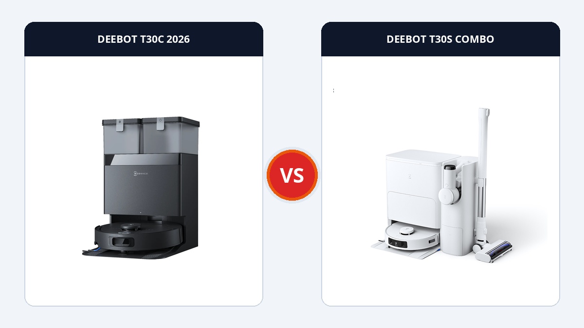 So sánh đối đầu DEEBOT T30C 2026 và DEEBOT T30S COMBO