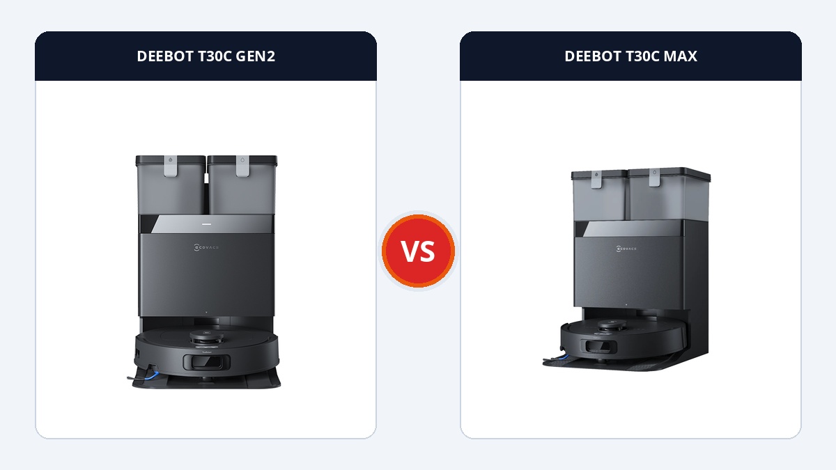 So sánh đối đầu DEEBOT T30C GEN2 và DEEBOT T30C MAX