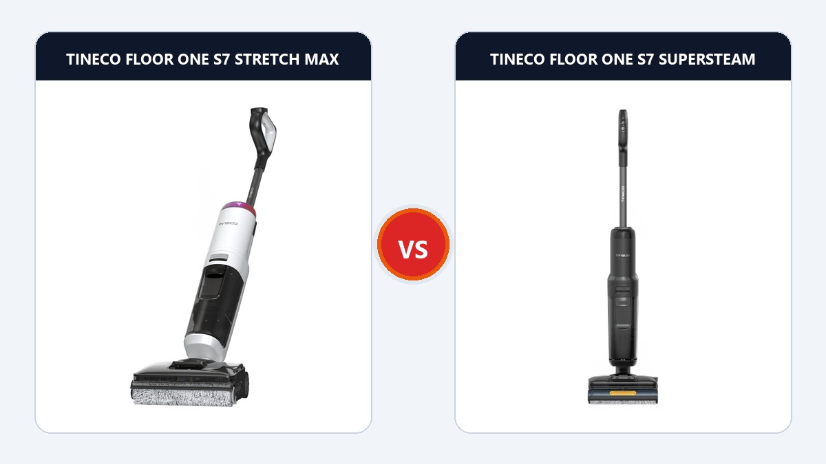 So sánh đối đầu Tineco Floor One S7 Stretch Max và Tineco Floor One S7 SuperSteam