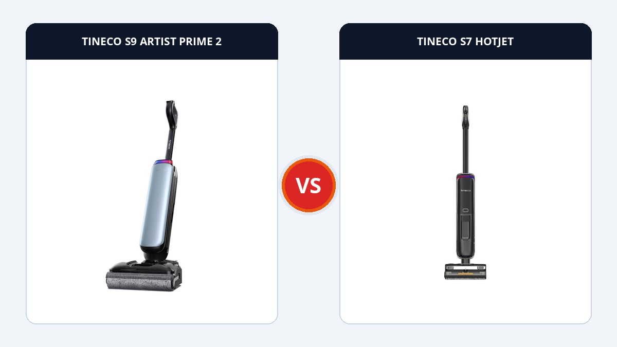 So sánh đối đầu TINECO S9 ARTIST PRIME 2 và TINECO S7 HOTJET