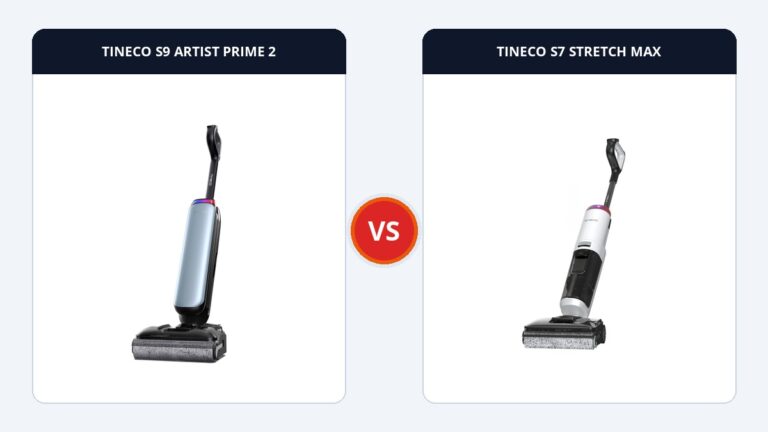 So sánh Tineco Floor One S9 Artist Prime 2 và S7 Stretch Max: Hai cỗ máy sấy nhiệt 110°C đối đầu